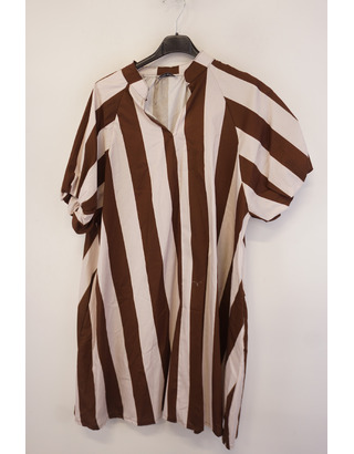 Garde-robe - Halflang Kleedje - Bruin-ecru