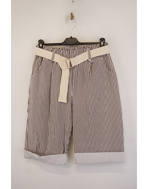 Garde-robe - Short - Wit-bruin