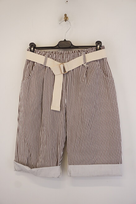 Garde-robe - Short - Wit-bruin