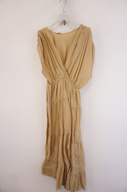 Garde-robe - Lang kleed - Camel