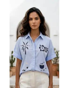 Garde-robe - Blouse - Blauw