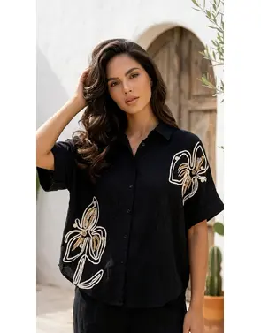 Garde-robe - Blouse - Zwart