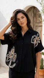 Garde-robe - Blouse - Zwart