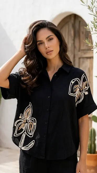 Garde-robe - Blouse - Zwart
