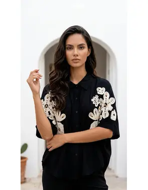 Garde-robe - Blouse - Zwart