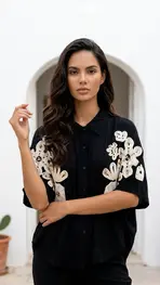 Garde-robe - Blouse - Zwart