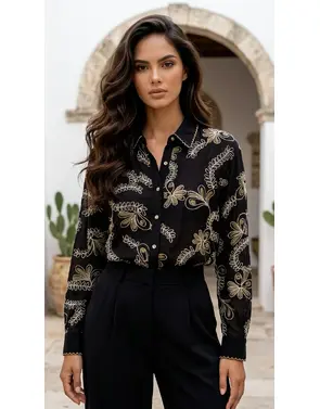 Garde-robe - Blouse - Zwart