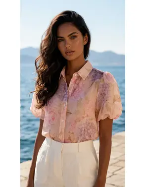 Garde-robe - Blouse - Roze-beige