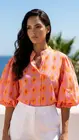 Garde-robe - Blouse - Fushia-oranje