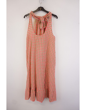 Garde-robe - Lang kleed - Groen-roze