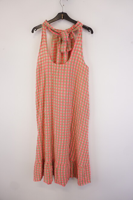 Garde-robe - Lang kleed - Groen-roze