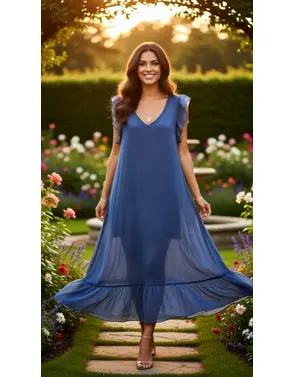 Garde-robe - Lang kleed - Marine