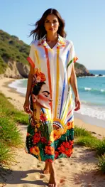 Garde-robe - Lang kleed - Multicolor