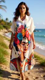Garde-robe - Lang kleed - Multicolor