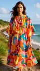 Garde-robe - Kort Kleedje - Multicolor