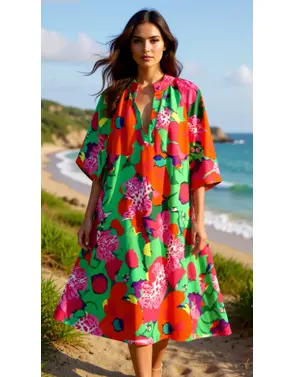 Garde-robe - Kort Kleedje - Groen