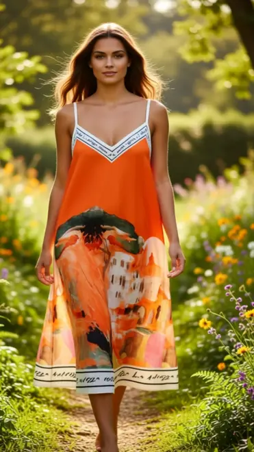 Garde-robe - Kort Kleedje - Oranje