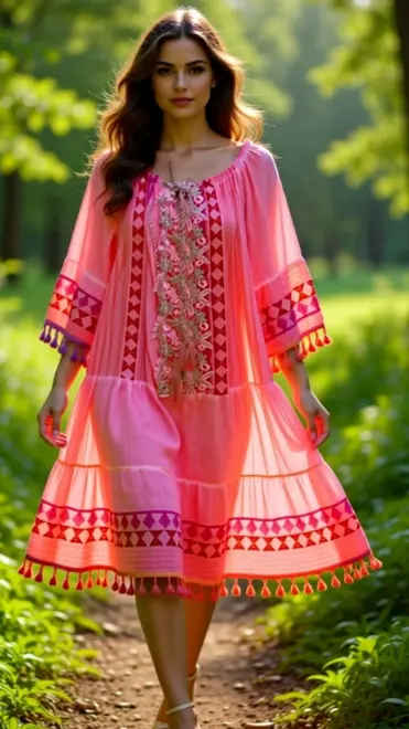 Garde-robe - Kort Kleedje - Roze