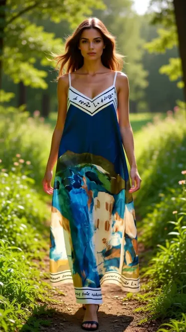 Garde-robe - Lang kleed - Petrol
