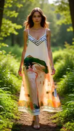 Garde-robe - Lang kleed - Ecru