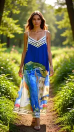 Garde-robe - Lang kleed - Blauw