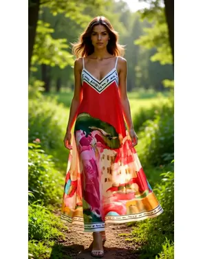 Garde-robe - Lang kleed - Rood