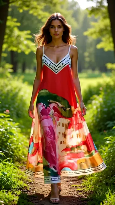 Garde-robe - Lang kleed - Rood
