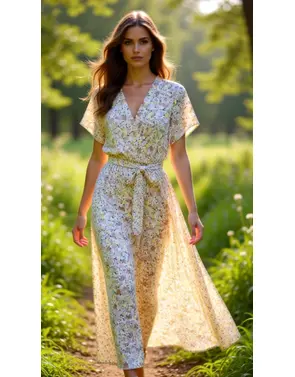 Garde-robe - Lang kleed - Geel