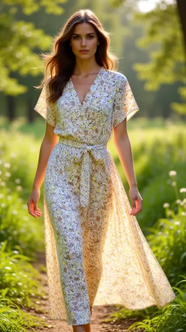 Garde-robe - Lang kleed - Geel