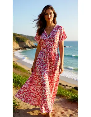 Garde-robe - Lang kleed - Rood
