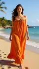 Garde-robe - Lang kleed - Oranje