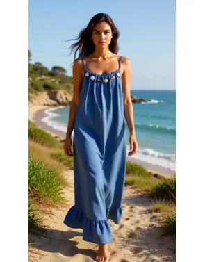 Garde-robe - Lang kleed - Blauw