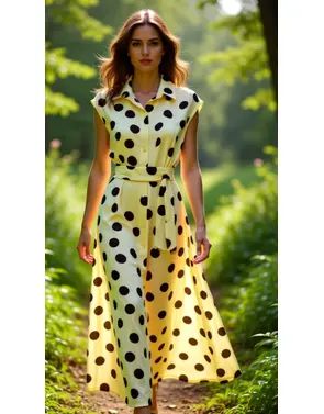 Garde-robe - Lang kleed - Geel