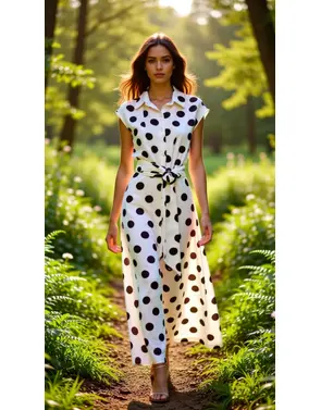 Garde-robe - Lang kleed - Ecru