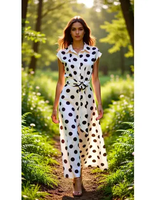 Garde-robe - Lang kleed - Ecru