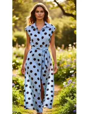 Garde-robe - Lang kleed - Blauw