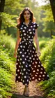 Garde-robe - Lang kleed - Bruin