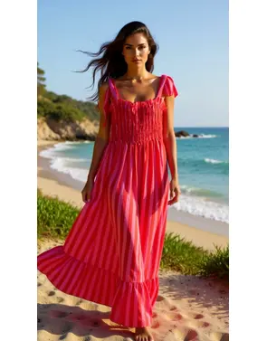 Garde-robe - Lang kleed - Fushia
