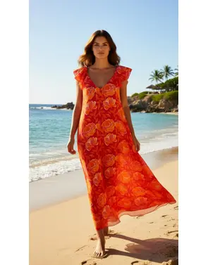 Garde-robe - Lang kleed - Oranje