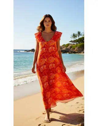 Garde-robe - Lang kleed - Oranje