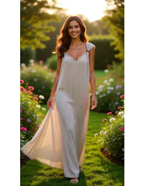 Garde-robe - Lang kleed - Beige