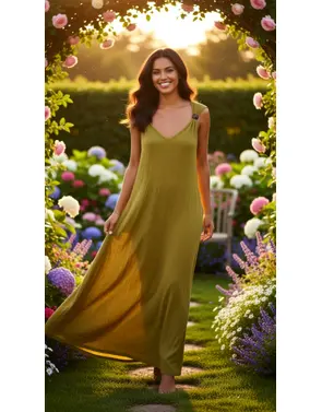 Garde-robe - Lang kleed - Groen
