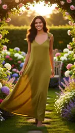 Garde-robe - Lang kleed - Groen