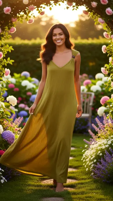 Garde-robe - Lang kleed - Groen