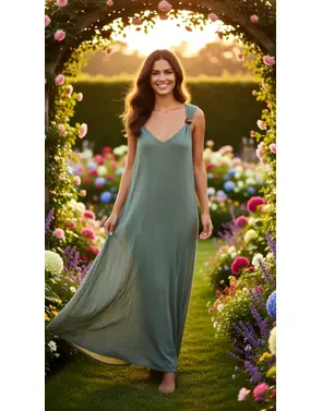Garde-robe - Lang kleed - Kaki