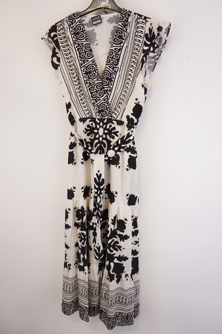 Garde-robe - Lang kleed - Zwart-wit
