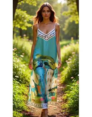 Garde-robe - Lang kleed - Groen