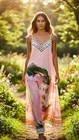 Garde-robe - Lang kleed - Roze