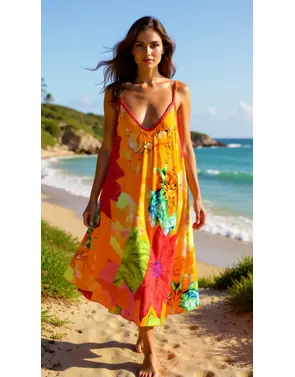 Garde-robe - Kort Kleedje - Oranje