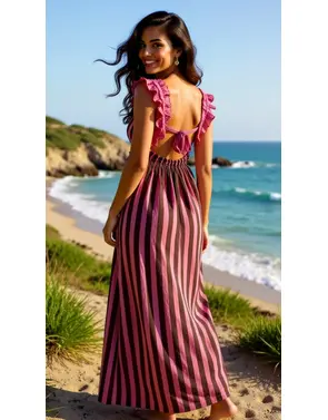 Garde-robe - Lang kleed - Roze